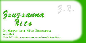 zsuzsanna nits business card
